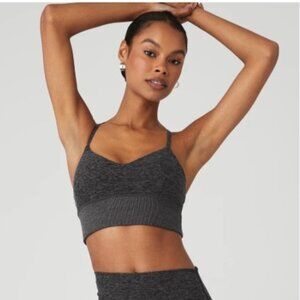 Alo Alosoft Lavish Bra - Dark Heather Grey - Medium